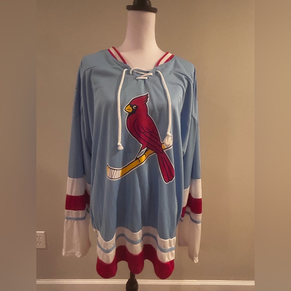 Red and Blue STL Cardinals Jersey
